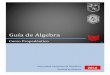 Guía de Algebraquimica.uaq.mx/docs/Guía Algebra 2016.pdf · 2016-02-04 · Guía de Algebra – Curso Propedéutico 2016 Universidad Autónoma de Querétaro. Facultad de Química