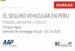 EL SEGURO VEHICULAR EN PERU - aap.org.pe · Peru 13.9 99.3 4234 ... •Los dueños de los autos actuales prefieren la comodidad, ... trasladados de un punto a otro y los ahorros del