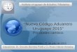 “Nuevo Código Aduanero Uruguayo 2015” · Cambia la definición de Zonas Aduaneras . Antes CAU 84: Por territorio aduanero o área aduanera nacional …ámbito geográfico dentro