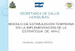 Sistematización de la experiencia de la estrategia de …siteresources.worldbank.org/INTLACREGTOPNUT/Resources/Honduras.… · AIEPI AIN-C Institucional ... El enfoque de la atención