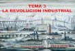 TEMA 3 LA REVOLUCION INDUSTRIAL · EVOLUCION DEL TELAR Telar primitivo Telar mecánico Movido por una Máquina de vapor. La mecanización y el sistema fabril aumentaron extraordinariamente