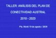 TALLER: ANÁLISIS DEL PLAN DE ... - …especiales.mop.gov.cl/.../2009/10/Taller-PCA-Pto-Montt-ago-19-2009.pdf · TALLER: ANÁLISIS DEL PLAN DE CONECTIVIDAD AUSTRAL 2010 - 2020 Pto