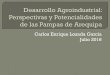 Carlos Enrique Lozada García Julio 2016 - bcrp.gob.pe · uno de los socios que llevó el agua del río Siguas a Santa Rita en 1932. ... hacer realidad el proyecto. 