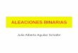 ALEACIONES BINARIAS - biblio3.url.edu.gtbiblio3.url.edu.gt/Libros/2013/cmI/7-Aleaciones_Binarias.pdf · •Tipo II: Solubilidad total al estado liquido e insolubilidad al estado sólido
