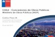 CHILE - Concesiones de Obras Publicas - Banco Central de ... · obtención de beneficios sociales producto del ... (de demanda, políticos, ... a través del sistema electrónico