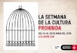 LA SETMANA DE LA CULTURA PROHIBIDA - Portadaelbornculturaimemoria.barcelona.cat/wp-content/uploads/2016/05/... · Acompanyat per OEST DE FRANC, guitarra i veus; SERGI CARÓS, baix