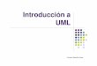 Introducción a UML fileUML Estático Vista Diagramas Conceptos Principales Vista Estática Diagrama de Clases Clase, Asociación, Generalización ... Un caso de uso se implementa