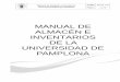 MANUAL DE ALMACÉN E INVENTARIOS DE LA UNIVERSIDAD DE … · proceso de Almacén e inventarios para la revisión y control de los bienes y activos fijos de la Universidad de Pamplona