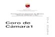 Coro de Cámara1 - Conservatorio Superior de Música DOCENTES/Coro de camara I.pdf · Los objetivos generales de la asignatura de Coro 1 serán: Interpretación del repertorio coral