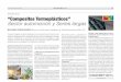 ENTREVISTA “Composites Termoplásticos” Sector … · A la fabricación de componentes de materia-les compuestos para TIER1 de automoción y OEMs de otros sectores. Desde 2011