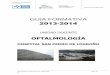 Guia Formativa Oftalmología 2013-2014 - riojasalud.es · general, polo anterior, retina-vítreo, estrabismo, glaucoma, oculoplástica y dacriología: - Dos quirófanos que funcionan