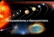 Heliocentrismo x Geocentrismo - zaccaria.g12.br Fundamental II/Série 16... · Modelo Geocêntrico Baseado na trigonometria, Ptolomeu afirmava que ao redor da Terra giravam a Lua,