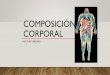 COMPOSICIÓN CORPORAL · •Los perfiles antropométricos son comunes para evaluar el nivel de grasa corporal, ... •EL INDICE DE QUETELET (1833) Ó ÍNDICE DE MASA ... cm / circunferencia