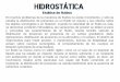 HIDROSTÁTICA - webdelprofesor.ula.vewebdelprofesor.ula.ve/ingenieria/jesusm/Hidrostatica_.pdf · HIDROSTÁTICA J. Muñoz T E M A 2 . MECÁNICA DE LOS FLUIDOS . Estática de fluidos