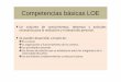 Competencias básicas LOECompetencias básicas LOE · • CoCo pe só ectoa, ... Técnica del puzzle de Aronson 1 1 Grupos de “expertos”: 2 2 3 551. ... • Objetivos europeos