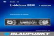 7.Heidelberg CD52 e - blaupunkt.com · El diseño constructivo de la ... Para proteger el oído, el volumen de encendido en la opción “LAST VOL” está limitado al valor “38”