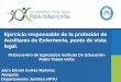 Ejercicio responsable de la profesión de Auxiliares de ... DANIEL... · “Por lacual se reglamenta laprofesión de enfermería en Colombia y se dictan otras disposiciones” Ley