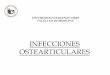 INFECCIONES OSTEARTICULARES - Facultad de … · Pasteurella multocida Streptobacillus moniliformis. Líquido sinovial y/o tejido sinovial Hemocultivo ... •M. G. Giemsa •Ziehl