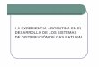 LA EXPERIENCIA ARGENTINA EN EL DESARROLLO DE …gasnatural.osinerg.gob.pe/contenidos/uploads/GFGN/Conferencias2008… · Cuencas petroleras Argentinas. Redes de Transporte y Distribuci