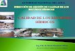 CALIDAD DE LOS RECURSOS HÍDRICOS - Inicio | ANA ing. flor de maria huamani calidad de... · cumplimiento de los estándares de calidad ambiental de agua (ECA-agua) y límites máximo