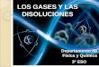 LOS GASES Y LAS DISOLUCIONESiesparquegoya.es/files/FQ/Tema 2_Los gases y las disoluciones... · 3º ESO . 0. Mapa conceptual Presión atmosférica GAS Disoluciones Teoría cinética