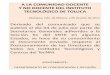 A LA COMUNIDAD DOCENTE Y NO DOCENTE DEL …toluca.tecnm.mx/wp-content/uploads/2017/07/comunicado-6-de-julio.pdf · ... a iniciativa de él, se abrió una mesa permanente de trabajo