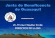 Junta de Beneficencia de Guayaquil - uniapacla.org · Beneficencia de Guayaquil trazó hace 123 años, cuya estela de auténtica beneficencia, mantiene al HOMBRE como centro de su