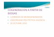 COGENERACION A PARTIR DE BIOGAS - aebig.org€¦ · cogeneracion a partir de biogas • i jornada de microgeneracion • universidad politÉctica valencia • 20 octubre 2010