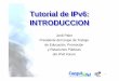 INTRODUCCIONTutorial de IPv6 - Dominios, Hosting ... · ¿Porqué IPv6? • Evitar los parches de IPv4 – Solución al problema de direcciones: 128 bits • Todos los dispositivos