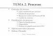 TEMA 2. Procesos - lsi.ugr.eslsi.ugr.es/aleon/DescargasDeDocumentos/soi/TEMA2.pdf · sistemas de tiempo compartido realizan de 100 a 1000 cambios de contexto por segundo. Este trabajo