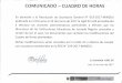 cuadro... · COMUNICADO - CUADRO DE HORAS En atención a la Resolución de Secretaría General NO 019-2017-MINEDU publicada en el Peruano el 22 de Enero de …