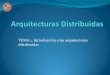 TEMA 1. Introducción a las arquitecturas distribuidasocw.bib.upct.es/.../content/1/Tema_1_-_Intro-_conceptos_basicos.pdf · Arquitecturas Distribuidas-10/11 4 ... presenta su funcionalidad
