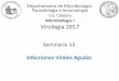 Microbiología I Virología 2017 · Virus influenza: mecanismos de variabilidad ... Estacional (H3N2) ... Respuesta de citoquinas Historia natural de la infección, 