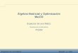 Álgebra Matricial y Optimización Ma130cb.mty.itesm.mx/ma4011/materiales/m130-04a.pdf · Espacios de una Matriz Ma130 - p. 1/46 Álgebra Matricial y Optimización Ma130 Espacios