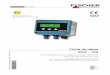 DB ES DE45 ATEX LCD - fischermesstechnik.de · Corrección del punto ceroAplicación de la curva ca-±⅓ del rango de medición de base (3) ... D70 … 400 Pa J70 … 500 Pa D80