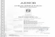 Certificado AENOR de Producto - roca.es · Certificado AENOR de Producto Aparatos sanitarios Avelino BRITO MARQUINA Director General AENOR INTERNACIONAL S.A.U. Génova, 6. 28004 Madrid