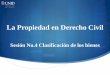 La Propiedad en Derecho Civil - Mi Materia en Líneamoodle2.unid.edu.mx/dts_cursos_mdl/ejec/DE/PD/S04/PD04... · 2014-05-12 · Los bienes corpóreos son los que se aprecian por medios