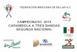 CAMPEONATO 2015 CARAMBOLA A TRES BANDAS … · campeonato 2015 carambola a tres bandas segunda nacional federaciÓn mexicana de billar a.c