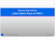 Factura Electrónica ¿Qué datos lleva el XML?carlosgutierrez.mx/conferencias/2012-05-07-estructura-xml-factura... · Factura Electrónica ... y ante la ausencia de un registro público