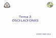 Tema 2 OSCILACIONES - eweb.unex.es · Ejemplos: Balanceo de un barco, reloj de péndulo, cuerdas musicales, oscilaciones en moléculas de aire produciendo sonido, etc. m. ... PÉNDULO