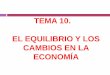 TEMA 10. EL EQUILIBRIO Y LOS CAMBIOS EN LA ECONOMÍAiesvandelvira.com/wp-content/uploads/2016/09/Presentación-Tema-10... · TEMA 10. EL EQUILIBRIO Y ... Casa: 5 , 6, 8 a) solo 