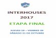 INTERHOUSES 2017 - colegioelpinar.edu.pe · encostalados Primero: Las competencia de Encostalados, tienen la finalidad de promover la integración entre los participantes, a la par