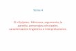 Tema 4 - Universitat de les Illes Balearsuom.uib.cat/digitalAssets/221/221985_gonzalez4.pdf · Proceso de enloquecimiento. ... Propósito final: el gobernador de la Ínsula Barataria