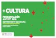 PROGRAMACIÓN AGOSTO 2018 - … · CONTRABAJO” MARTES 7 / 19.00 hrs. +CONCIERTO Ensamble de Guitarras Eléctricas Planeta Minimal, ... Sebastián Muñoz del Campo y el profesor