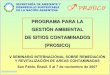 SECRETARÍA DE AMBIENTE Y DESARROLLO …seminario.ekosbrasil.org/wp-content/uploads/2016/03/18_pfluger... · Curtiembre abandonada Fundición de plomo Fábrica de Baterías Pesticidas
