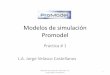 Modelos de simulación Promodel - … · Modelos de simulación Promodel Práctica # 1 L.A. Jorge Velasco Castellanos 1 Modelos de simulación. Promodel. L.A. Jorge Velasco Castellanos