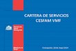 CARTERA DE SERVICIOS CESFAM VMF - cvmf.cl SERVICIOS Cesfam VMF may2014.pdf · flujometria test de provocacion de ejercicio saturometria sesion kinesoterapia respiratoria terapia kinesica
