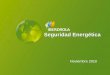 Seguridad Energética - Comisión Reguladora de Energía · Uso renovable de energía con ... Se tiene un potencial estimado de 30 GW. (SENER) 7. ... Restricciones temporales del