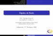 Álgebra de Boolealumnos.inf.utfsm.cl/~raraya/arq/material/Capitulo_3.pdf · Contenido Introduccion Expresiones de Conmutaci´on Compuertas Logicas Minimizacion de Funciones Introducci´on