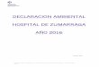 DE: DIRECCIÓN MÉDICA DEL HOSPITAL DE … · Esta organización integra: Hospital de Zumárraga, ... Medioambientales en los que se describe, con el nivel de detalle necesario en